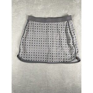 Nike Flex Skort Girl's Large Gray Polka Dots Shorts Skirt Gym Tennis Golf Pickle